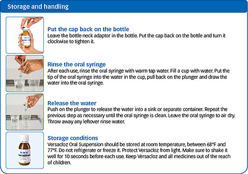 Storage and Handling steps